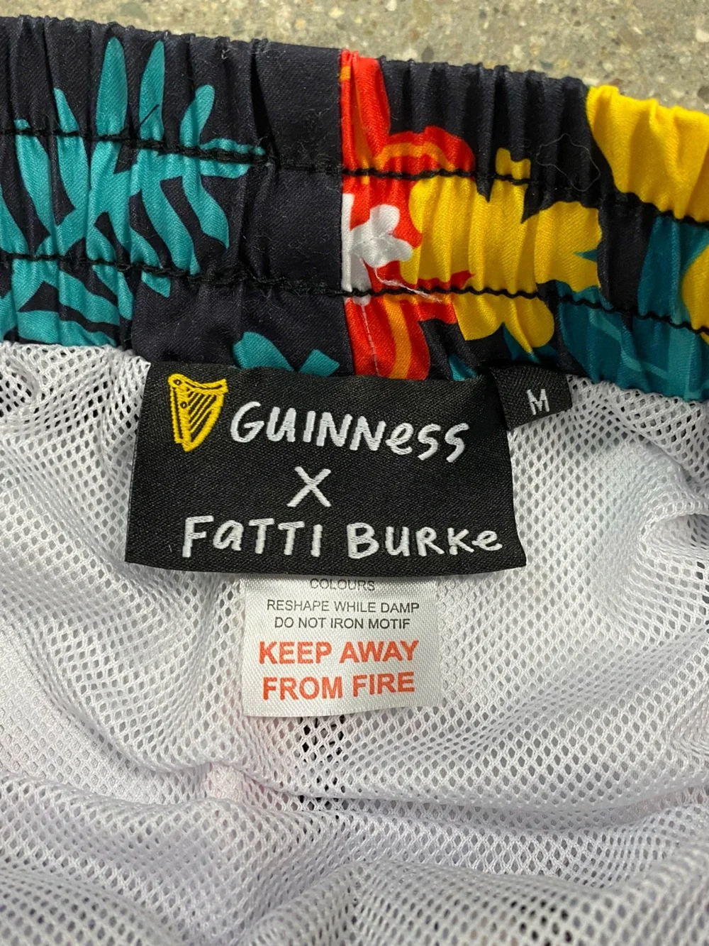 Limited Edition RARE Guinness X Fatti Burke Bathing Suit Swim Trunks size Medium